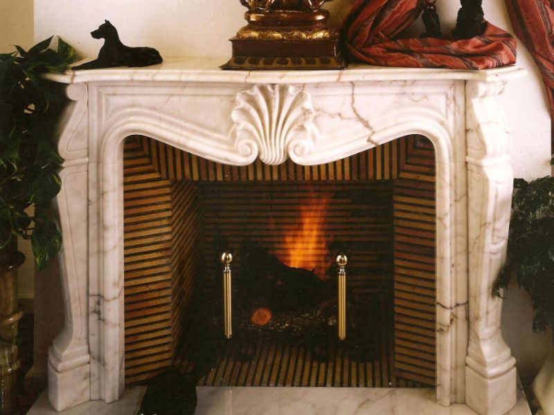 Chimenea modelo Luis XV